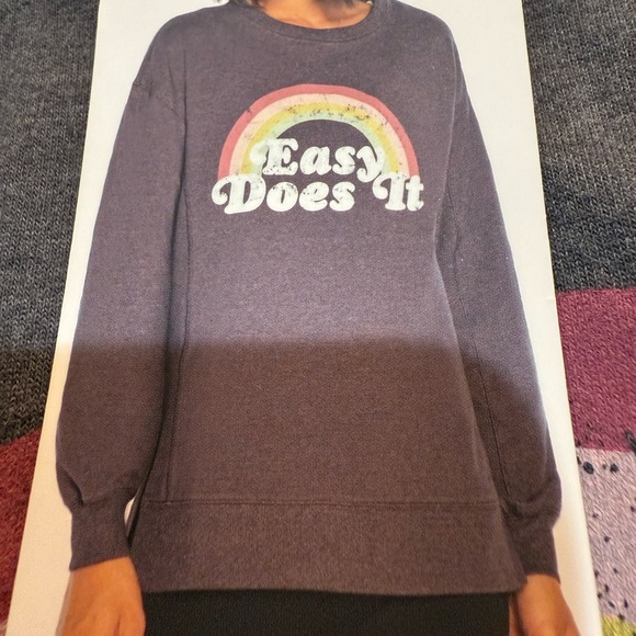 Wildfox Tops - Wildfox Statement Sweatshirt Size XL NWT Gray